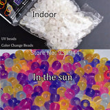 500pcs UV Changing Beads for DIY Loom Bands Bracelets