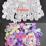 500pcs UV Changing Beads for DIY Loom Bands Bracelets