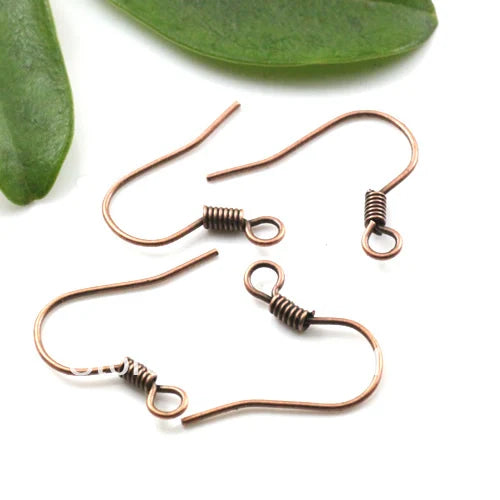 500pcs 18mm Copper DIY Jewelry French Earring Hooks Wires Clasps