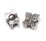 50pcs Antique Silver Big Hole Beads Charms for European Bracelet DIY
