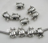 50pcs Antique Alloy Beetle Big Hole Beads for European Bracelet DIY