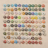 50pcs Rhinestone Big Hole Charms Crystal Glass for Pandora Bracelet DIY