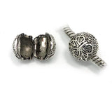 50pcs Butterfly Copper Clip Stopper Beads for European Bracelet Necklace DIY
