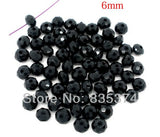 600 pcs Cut & Faceted Glass Beads 6mm Spacer Beads
