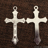 80pcs Alloy Rosary Cross Crucifix, Religious Golden Cross