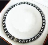 8MM Dark Gray South Sea Shell Pearl Necklace 18