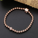 925 Silver Beads Pave Bracelet for Charms Bracelets, DIY Jewelry