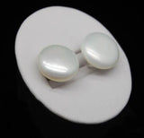 Coin Pearl 925 Silver Earrings 12-13mm