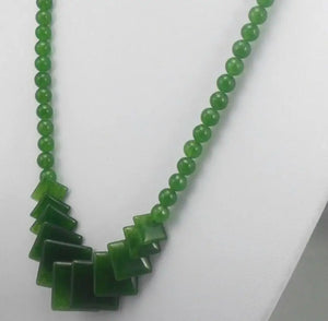 Rare Natural Jade Necklace Handcrafted in Thailand