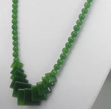Rare Natural Jade Necklace Handcrafted in Thailand