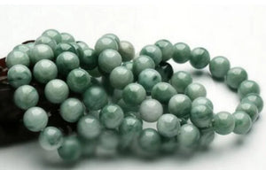 Chinese Natural Jadeite Beads Bracelet