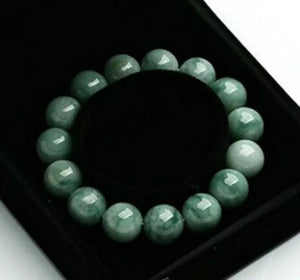Chinese Natural Jadeite Beads Bracelet