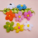 Hand-Crocheted Mohair Sweater Brooch, Multicolored Garment Accessories