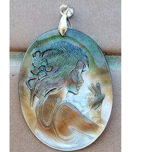 30X40mm Mother of pearl Shell Women Pendant Bead MC5561