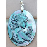 30X40mm Mother of pearl Shell Women Pendant Bead MC5561