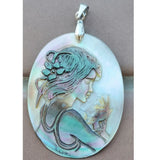 30X40mm Mother of pearl Shell Women Pendant Bead MC5561