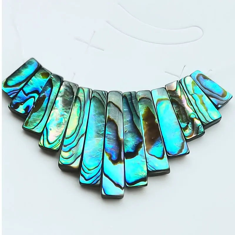 New Zealand Abalone Shell Art Pendant Bead