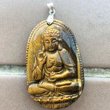 Tiger Eye Eight Patrons Pendant Bead
