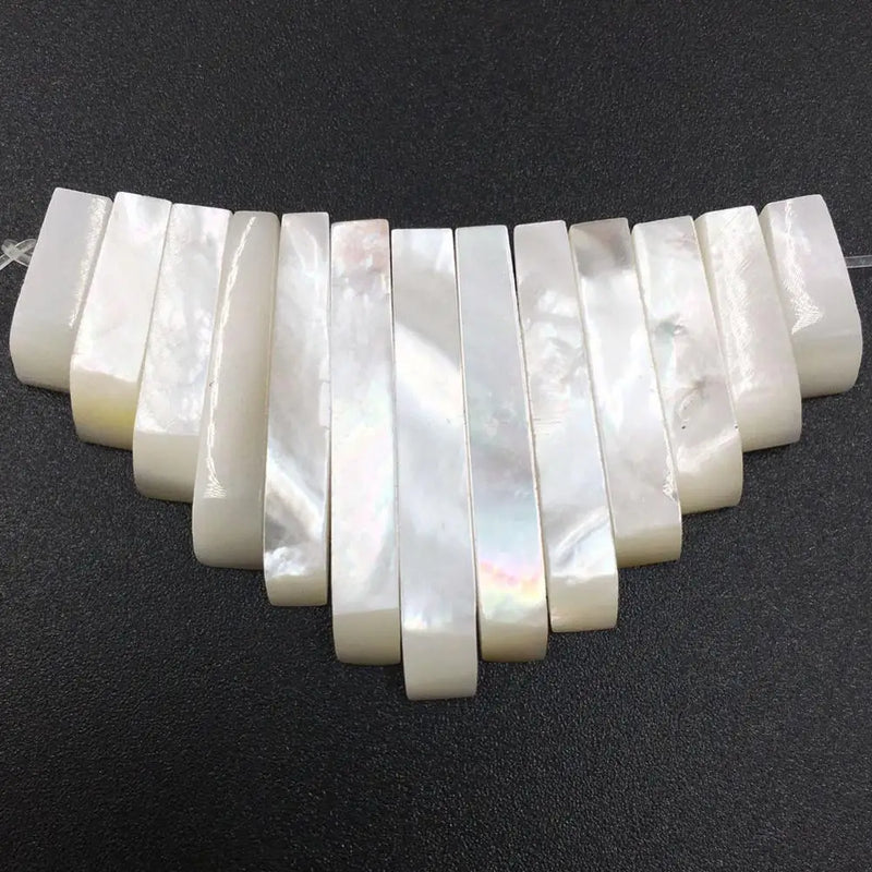 Mother of Pearl Shell Pendant Bead Set 13pcs