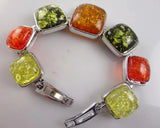 Modernist TEARDROP AMBERS Bracelet C62