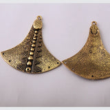 Vintage Fan Pendant for Necklace Bracelet Jewelry Making