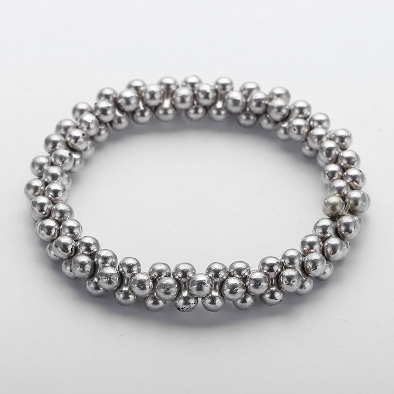 Metal Bone Alloy Bracelet for Men Women Dress Jewelry