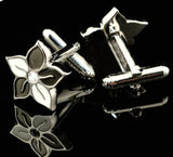 Flower Cufflinks Crystal Copper Material Wholesale & Retail