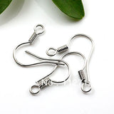 500PCS Bulk 18mm Silver Earring Hooks Wires Clasps DIY Jewelry Accessoires