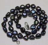 Freshwater Pearl Necklace Rice 8x10mm 17 Inch