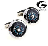 Top Copper Compass Cufflinks Novelty Functional Cuff Links