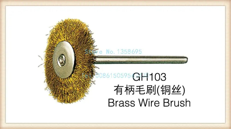 GH103 Brass Wire Brush 100pcs/pack Jewelry Polishing Rotary Wheels