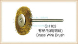 GH103 Brass Wire Brush 100pcs/pack Jewelry Polishing Rotary Wheels
