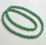 Green Natural Jade Jadeite Bead Necklace