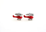 Helicopter Cufflinks Top Copper Red Copter Novelty Rotatable Wing Men Cuff Links