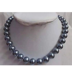 Charming 10mm Sea Shell Pearl Beads Necklace 18''