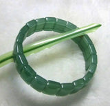 Charming Green Jade Elastic Bracelet