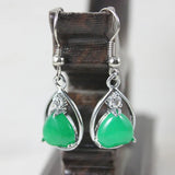 Malay Jade Pendant Earrings