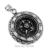 Motor Biker Tire Pendant Stainless Steel Jewelry