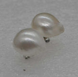 Natural 12-13mm Freshwater Pearl 925 Sterling Silver Earrings