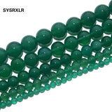 Natural Agates Round Stone Beads for Jewelry Making 4/6/8/10/12MM