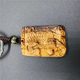 Tiger Eye Pseudocrocidolite KeyChain Men's Crystal Lucky Accessories