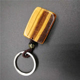 Tiger Eye Pseudocrocidolite KeyChain Men's Crystal Lucky Accessories