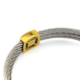 18k Silver Stainless Steel Bracelet with Stone for Men Women