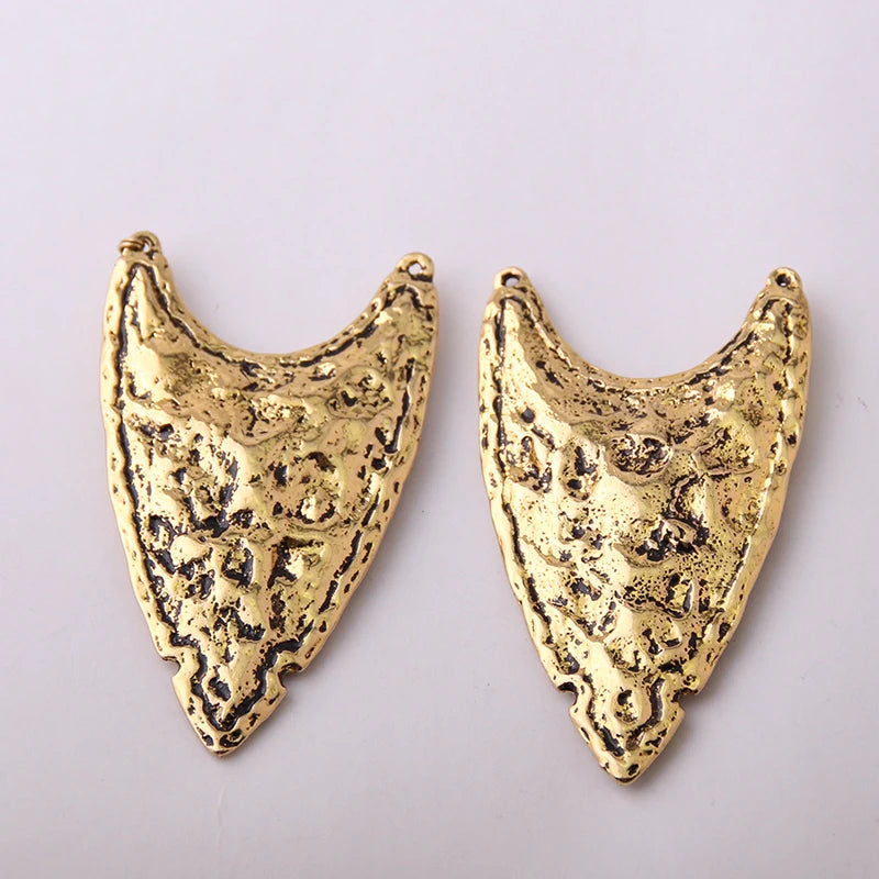 Vintage Big Fan Pendant for Jewelry Making