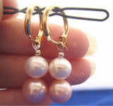 Pink Sea Pearl Swing Earrings 925 Silver