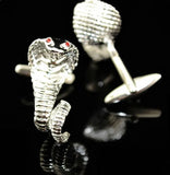 Crystal Snake Silver Cufflinks - Hot Seller