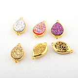 Resine Druzy Drop Pendant for DIY Bracelet Necklace Jewelry