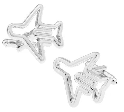 Plane Cufflinks silver novel planedesign copper material men cufflinks