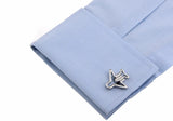 Plane Cufflinks silver novel planedesign copper material men cufflinks