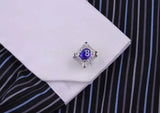 Crystal Rhinestone Cufflinks, Copper Material, Hot Sale, Wholesale & Retail